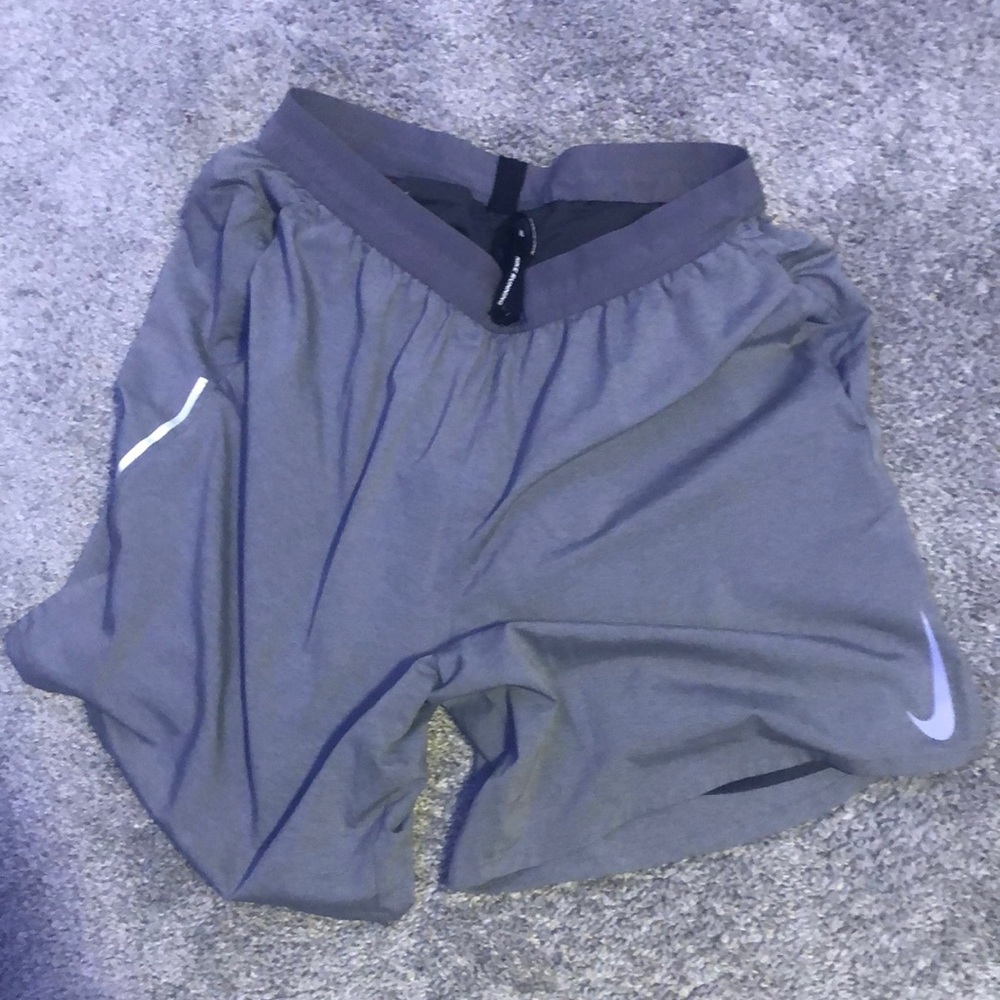 Gray Nike running shorts size large